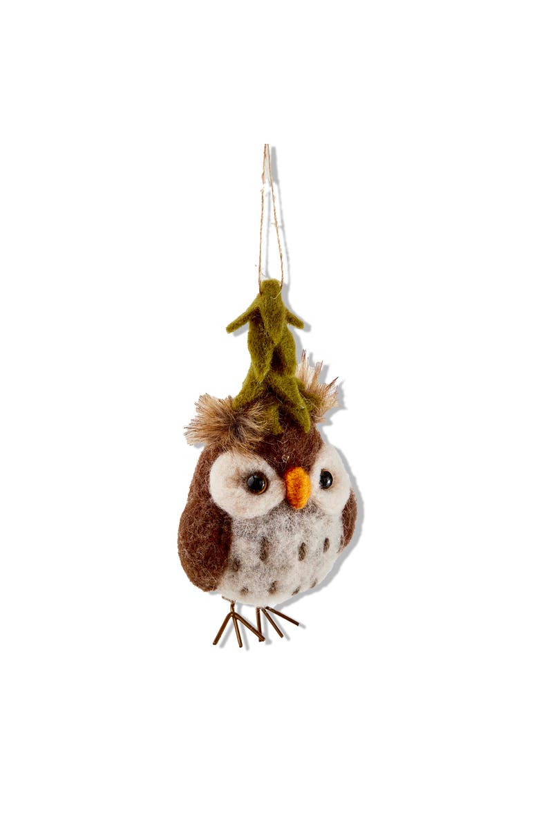 tag Multicolor Owl and Tree Wool Christmas Ornament Decoration, Main, color, Multicolored