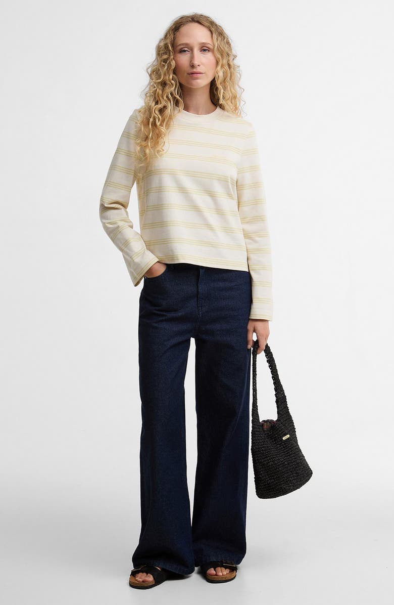 Barbour Dartmoor Stripe Top, Alternate, color, Original Ecru/Soured Citrus
