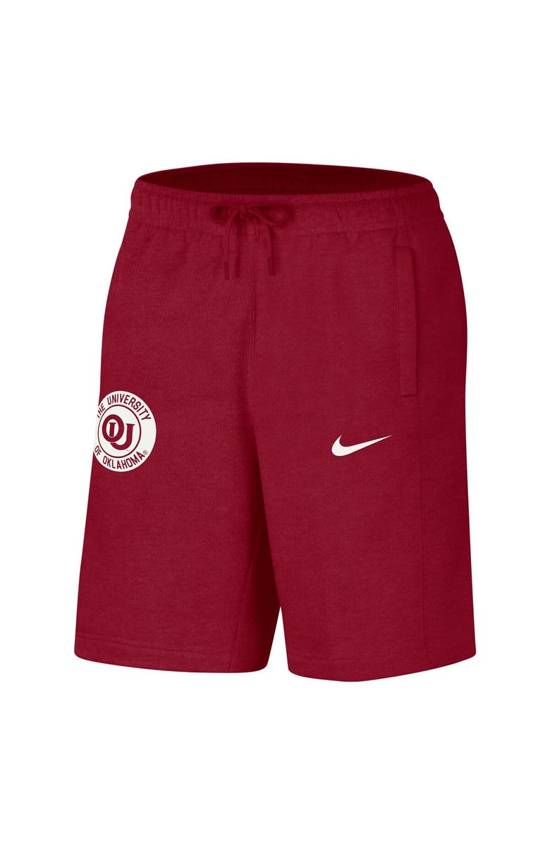 Nike Men's Nike Crimson Oklahoma Sooners Logo Shorts, Alternate, color, Crimson
