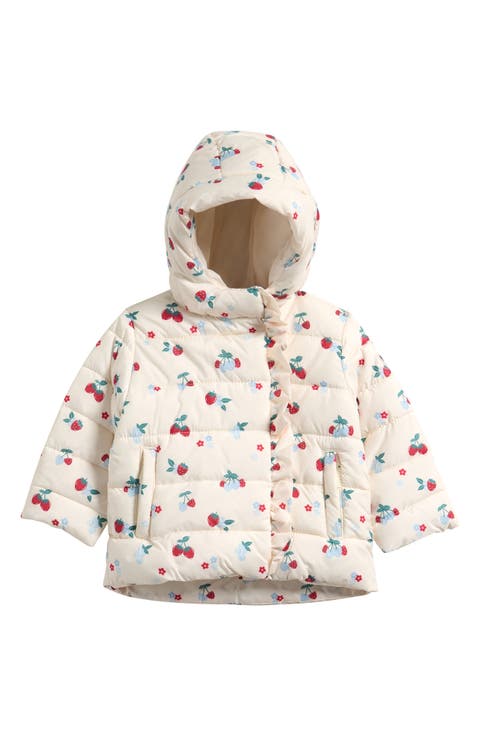 Frill Hooded Puffer Jacket