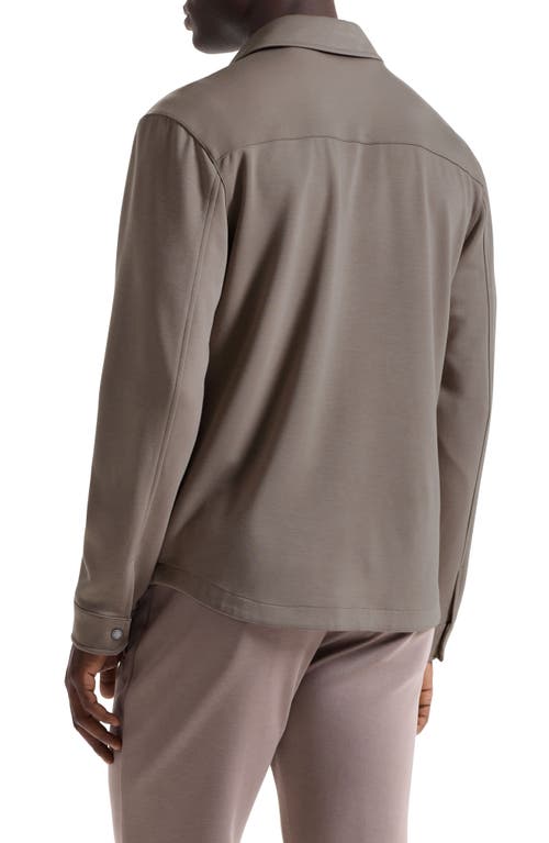 Bugatchi Soft Touch Snap-up Shirt In Brown
