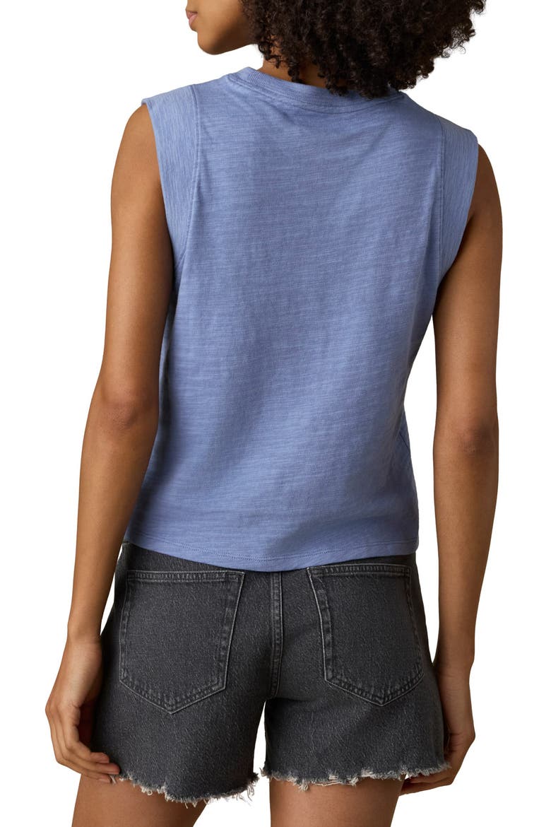 Sunwashed Slub Muscle Tank, Alternate, color, OCEAN DUSK