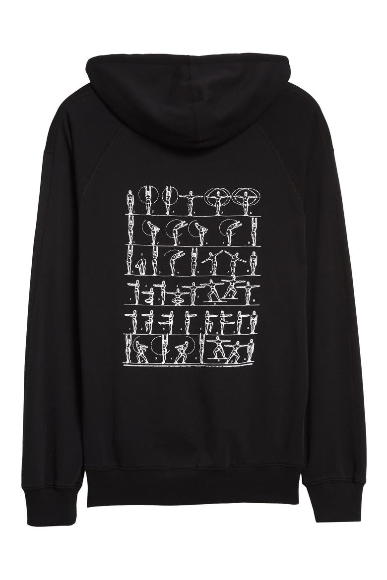 Health Is Wealth Graphic Pullover Hoodie, Alternate, color, BLACK