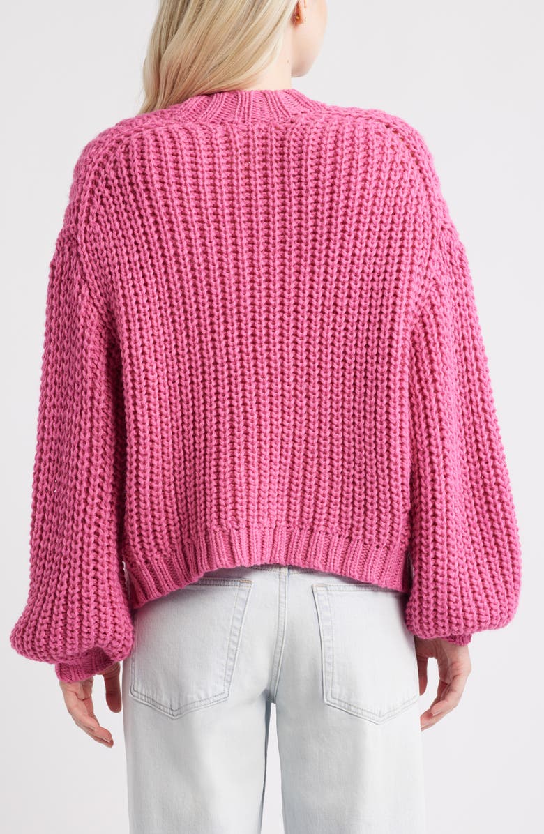 BP. Oversize Cardigan, Alternate, color, Pink Fizz