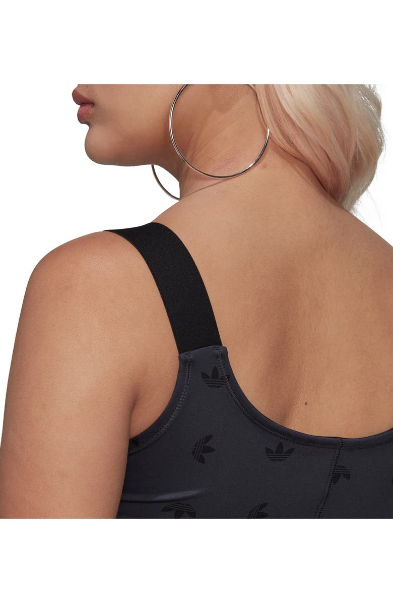 adidas Trefoil Corset Crop Top, Alternate, color, 