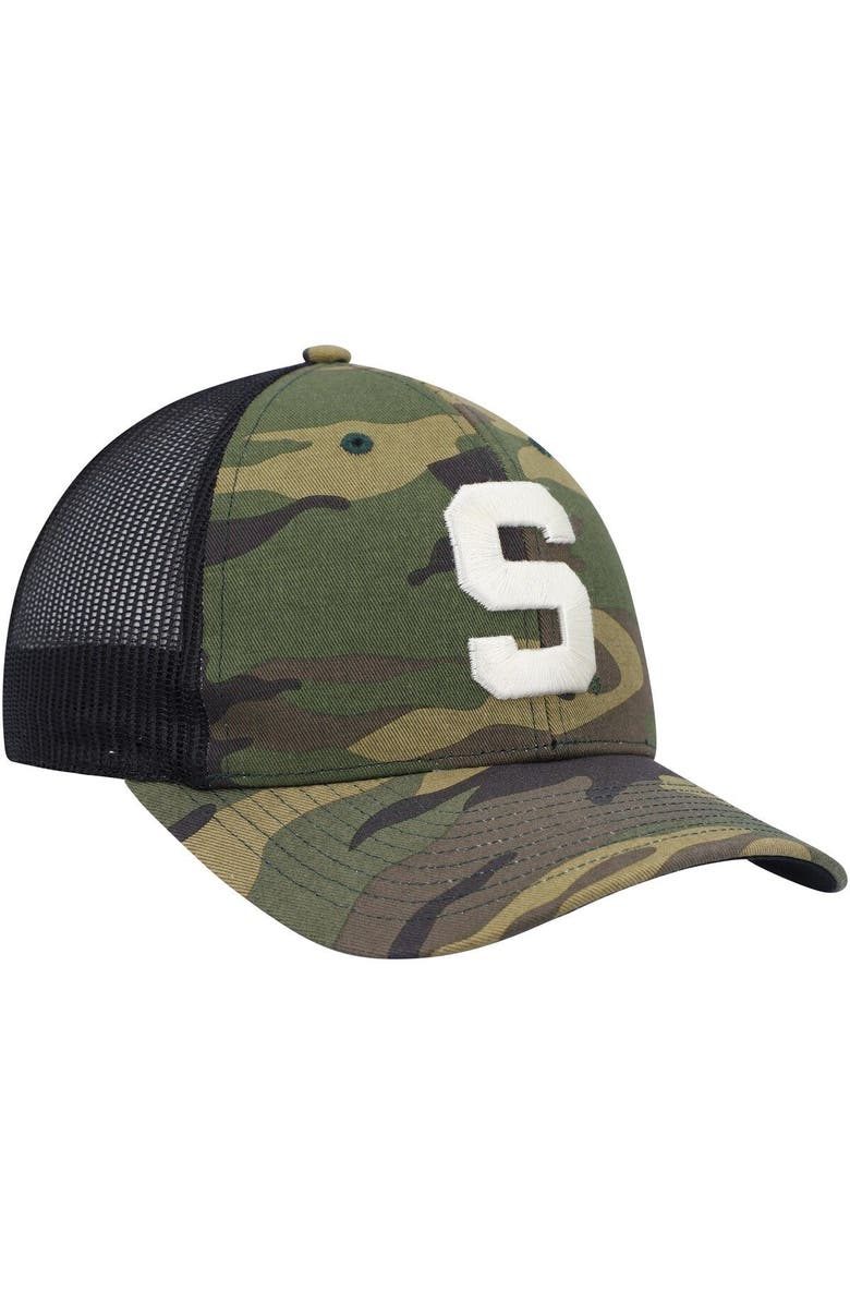 '47 Men's '47 Camo/Black Michigan State Spartans Team Logo Trucker Snapback Hat, Alternate, color, Camo