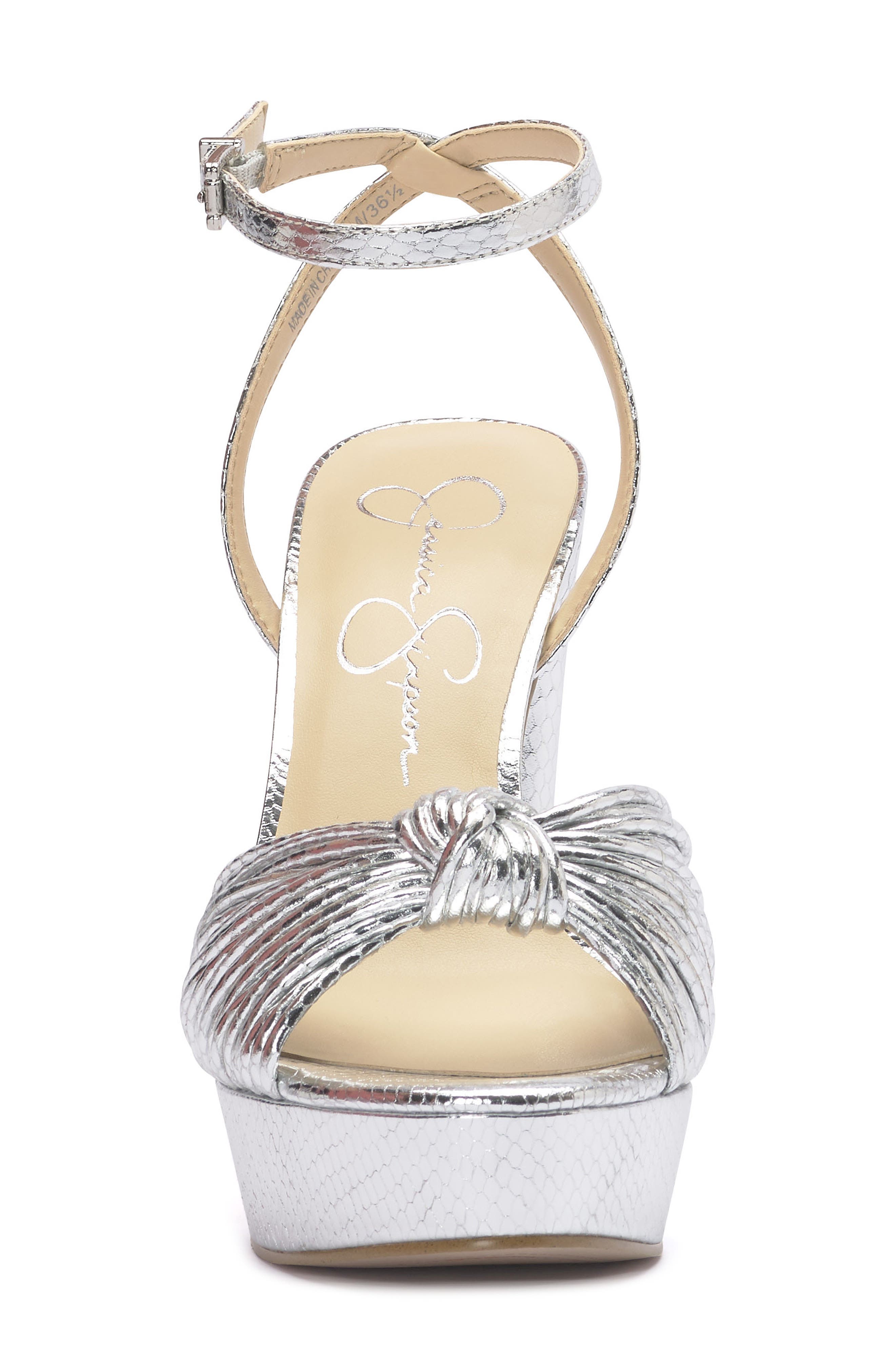 Jessica Simpson Immie Platform Sandal, Alternate, color, Silver