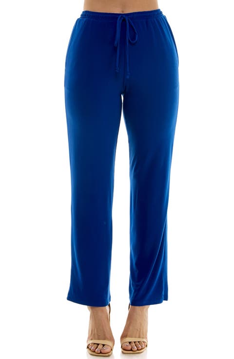 Drawstring Pocket Straight Leg Pants
