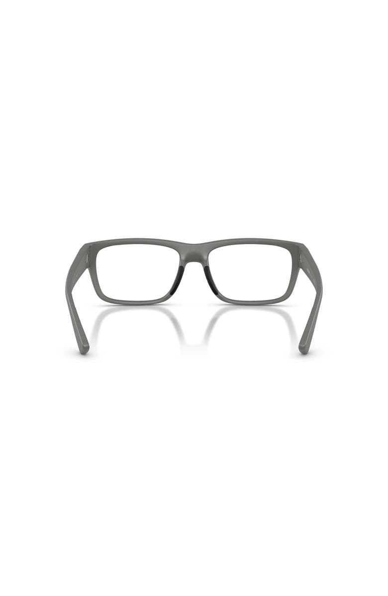 Prada Linea Rossa 56mm Rectangle optical glasses, Alternate, color, Grey