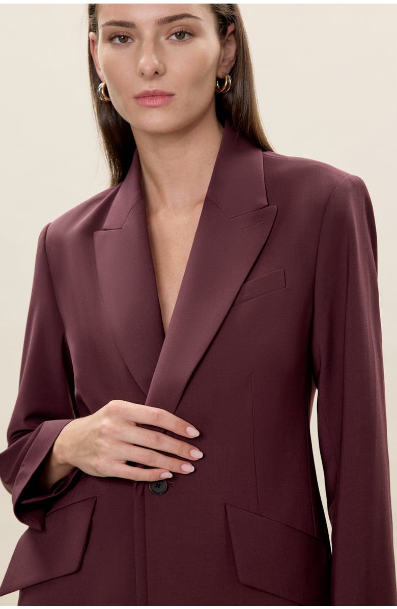 Rebecca Taylor Stevie Blazer, Alternate, color, Plum