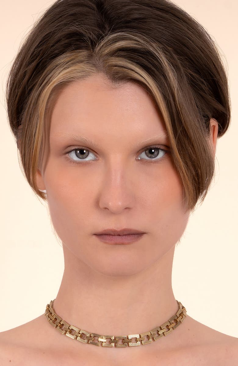 IVI Los Angeles Aurelia Chain Choker, Alternate, color, Yellow Gold