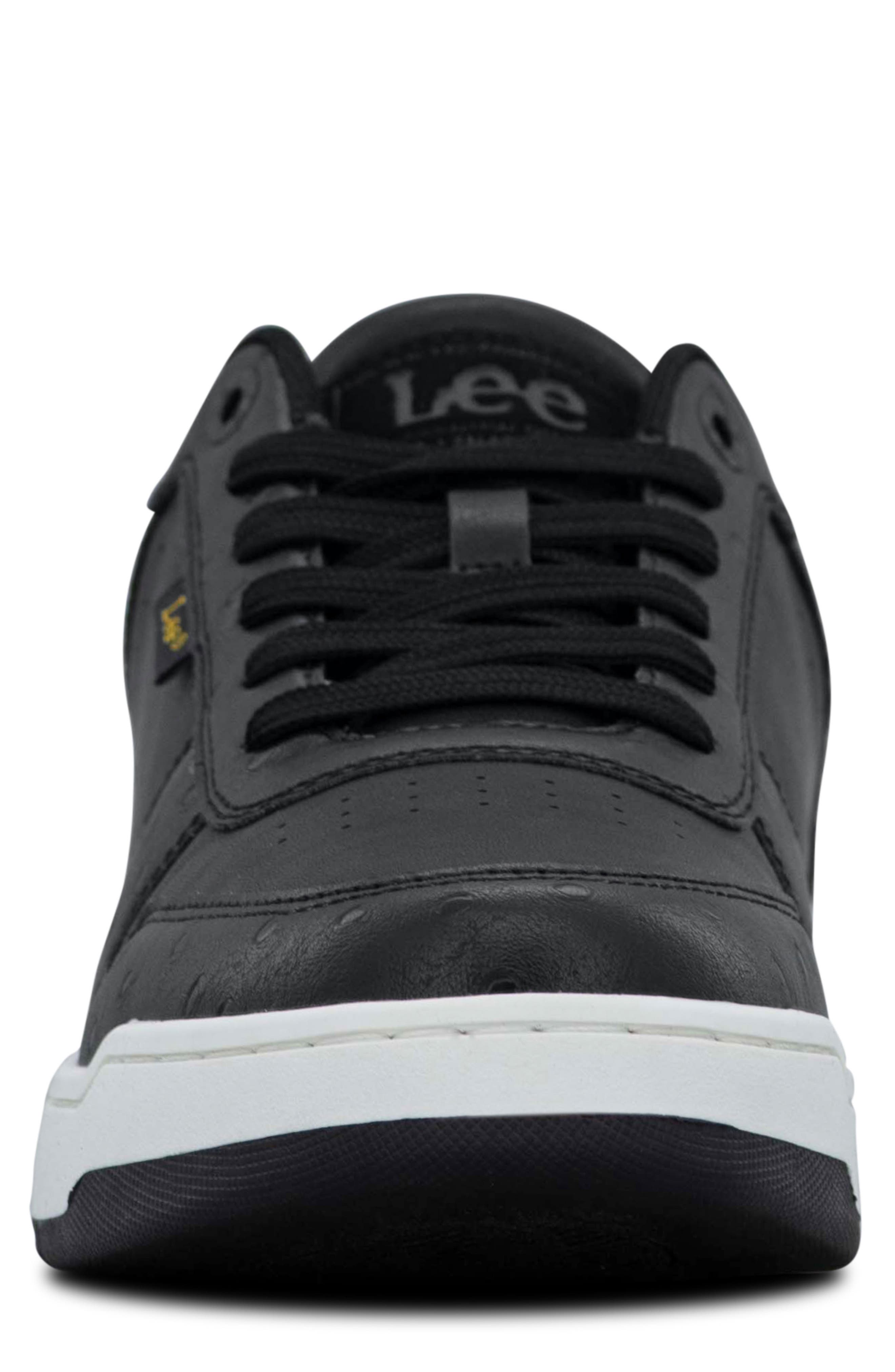 Specter EXO Faux Leather Sneaker, Alternate, color, BLACK/ BLACK/ OSTRICH