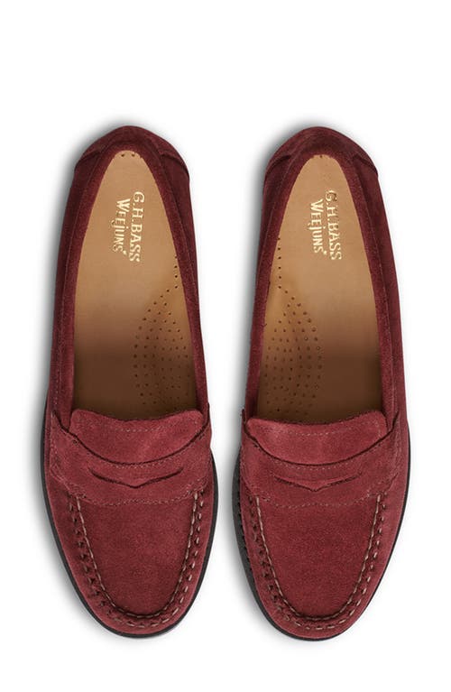 G.h.bass Willa Penny Loafer In Burgundy