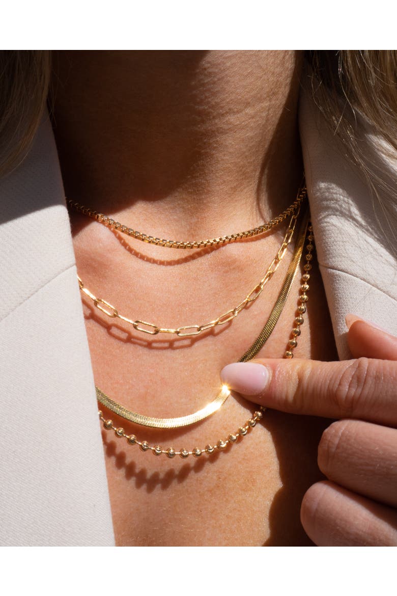 Nile Necklace, Alternate, color, Gold