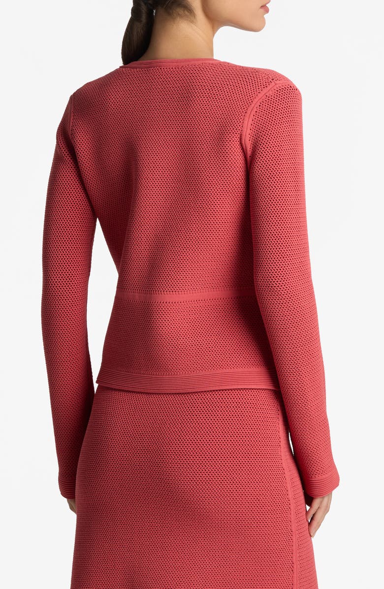 ST. JOHN Two-Tone Zip Double Face Sweater Jacket, Alternate, color, 