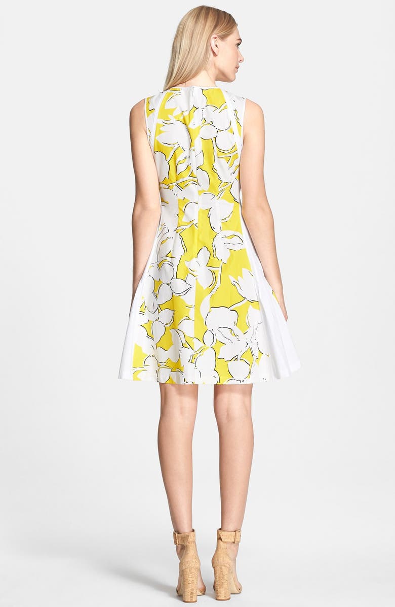 Diane von Furstenberg 'Samantha' Floral Print Shift Dress, Alternate, color,