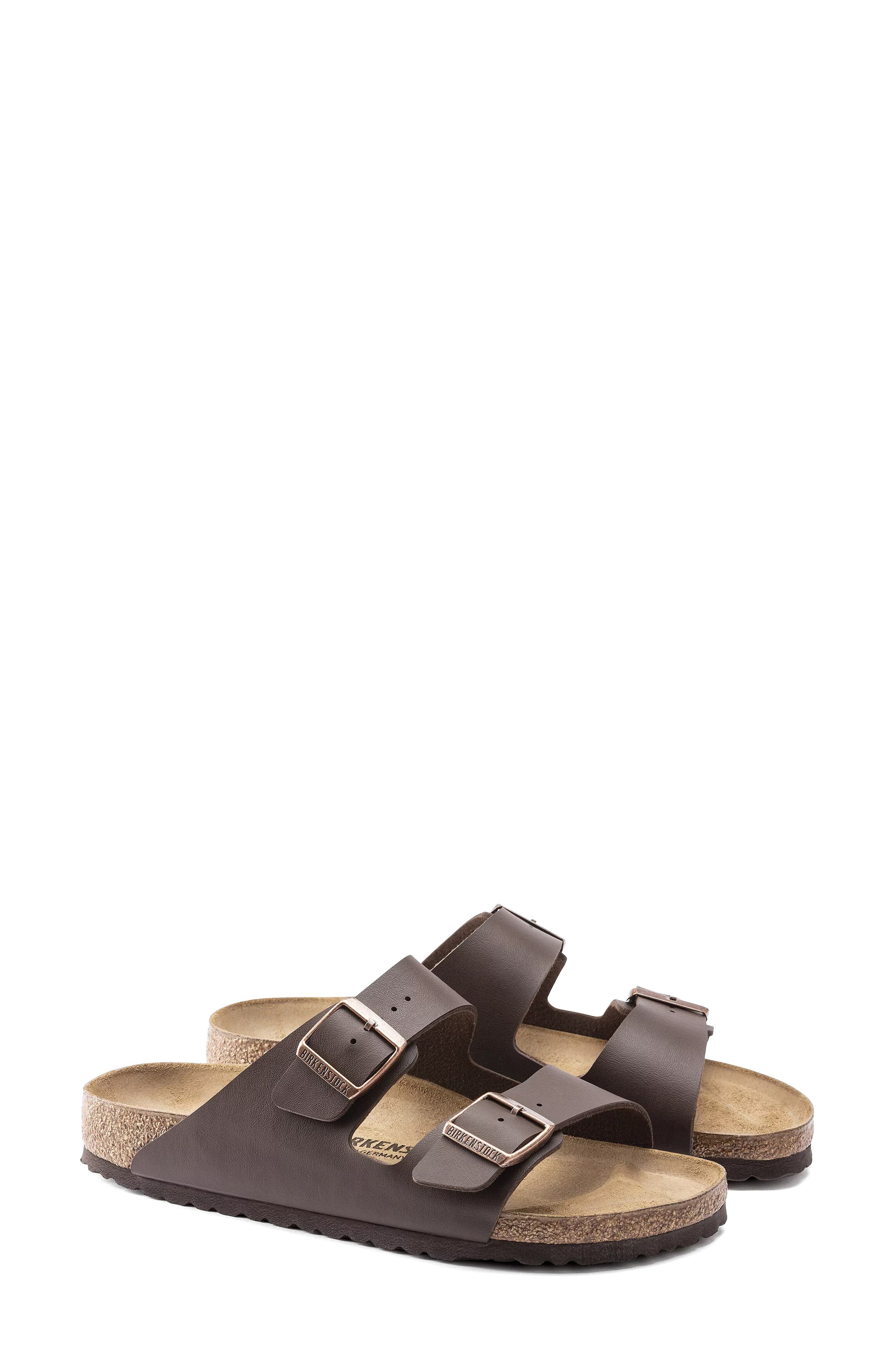 Arizona Birko-Flor Slide Sandal, Alternate, color, DARK BROWN