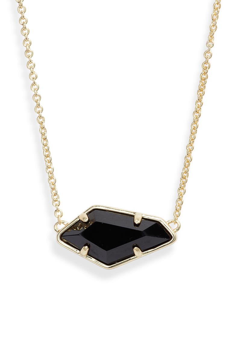 Lilith Pendant Necklace, Main, color, GOLD/ BLACK