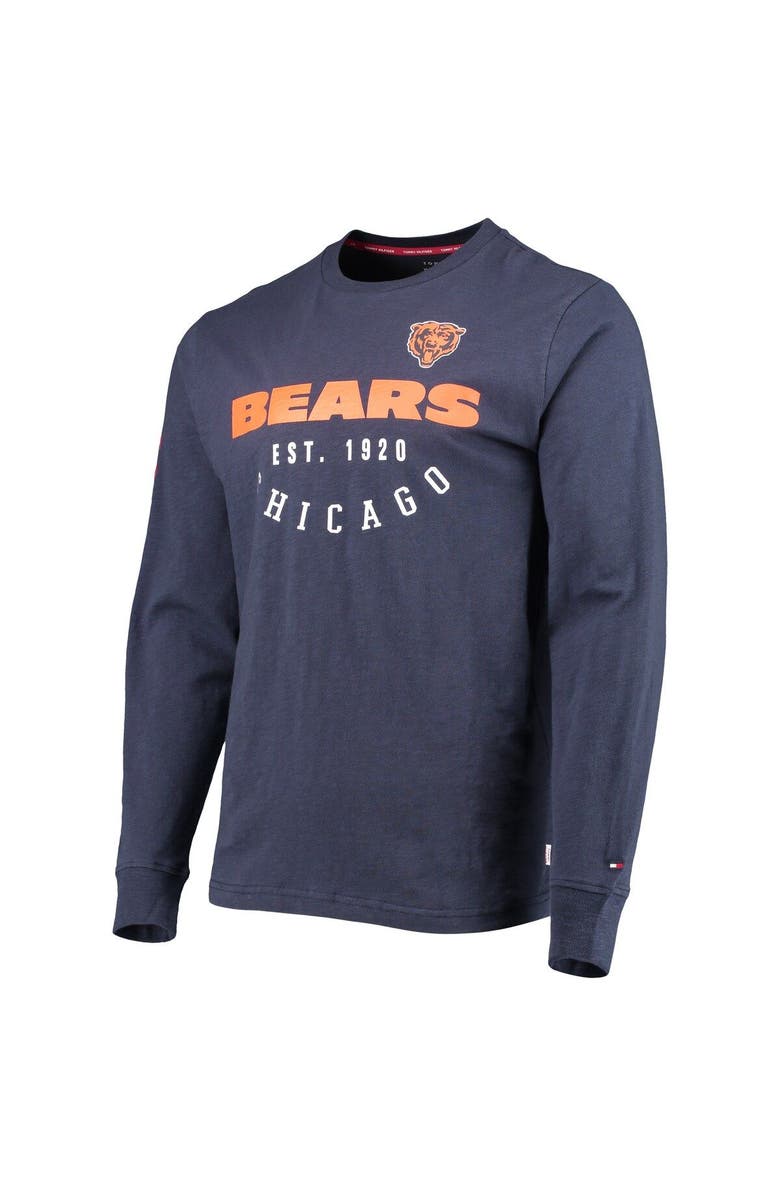 Tommy Hilfiger Men's Tommy Hilfiger Navy Chicago Bears Peter Long Sleeve T-Shirt, Alternate, color, 