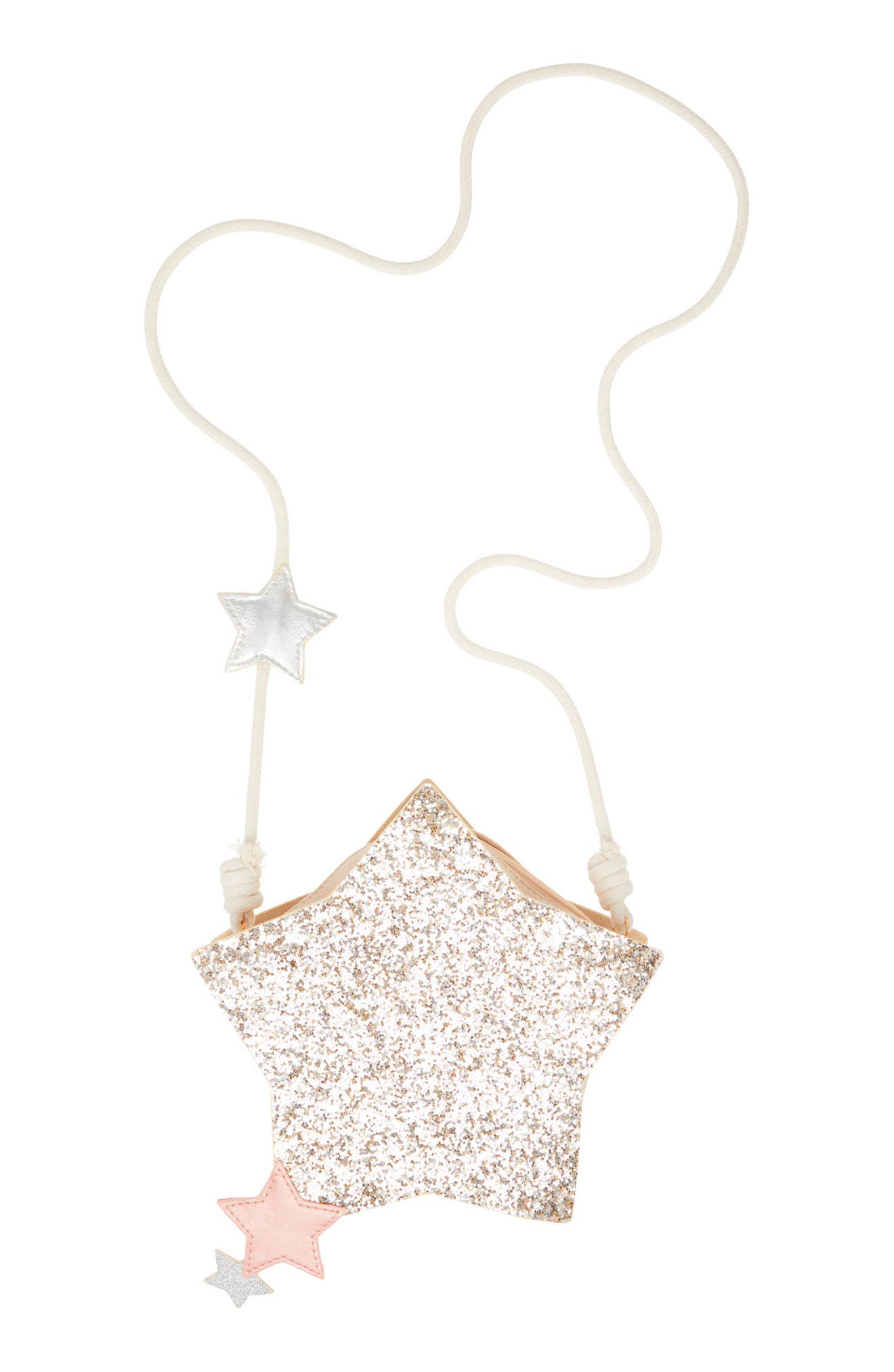 Kids' Super Sparkle Star Crossbody Bag, Main, color, GOLD