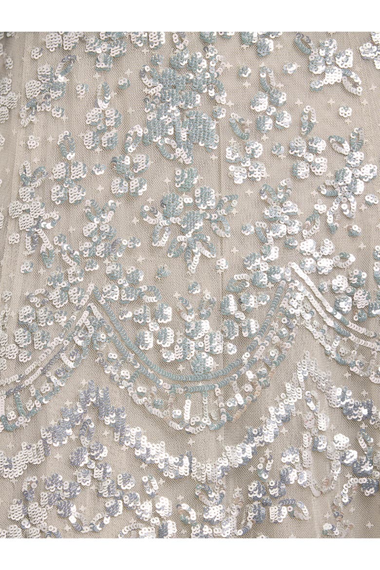 Freya Cape Ankle Gown, Alternate, color, Seafoam