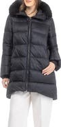 GORSKI Apres-Ski Horizontal Parka Coat with Detachable Toscana Lamb Hood Trim