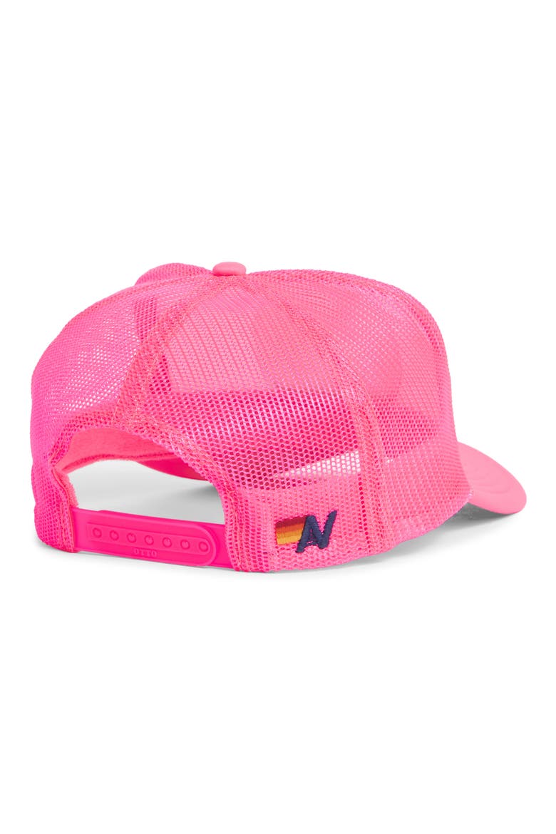 Smiley Baseball Cap, Alternate, color, NEON PINK/ WHITE/ NEON PINK