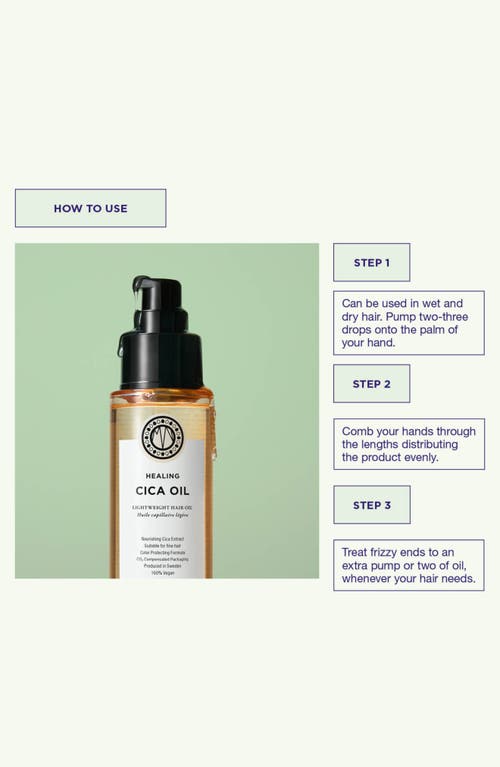 Maria Nila Healing Cica Oil In Orange