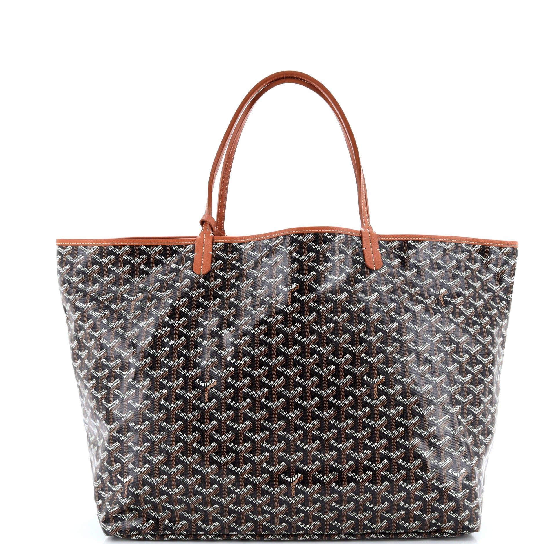 Pre-Owned Goyard Saint Louis Tote Printed Coated Canvas GM, Alternate, color, 