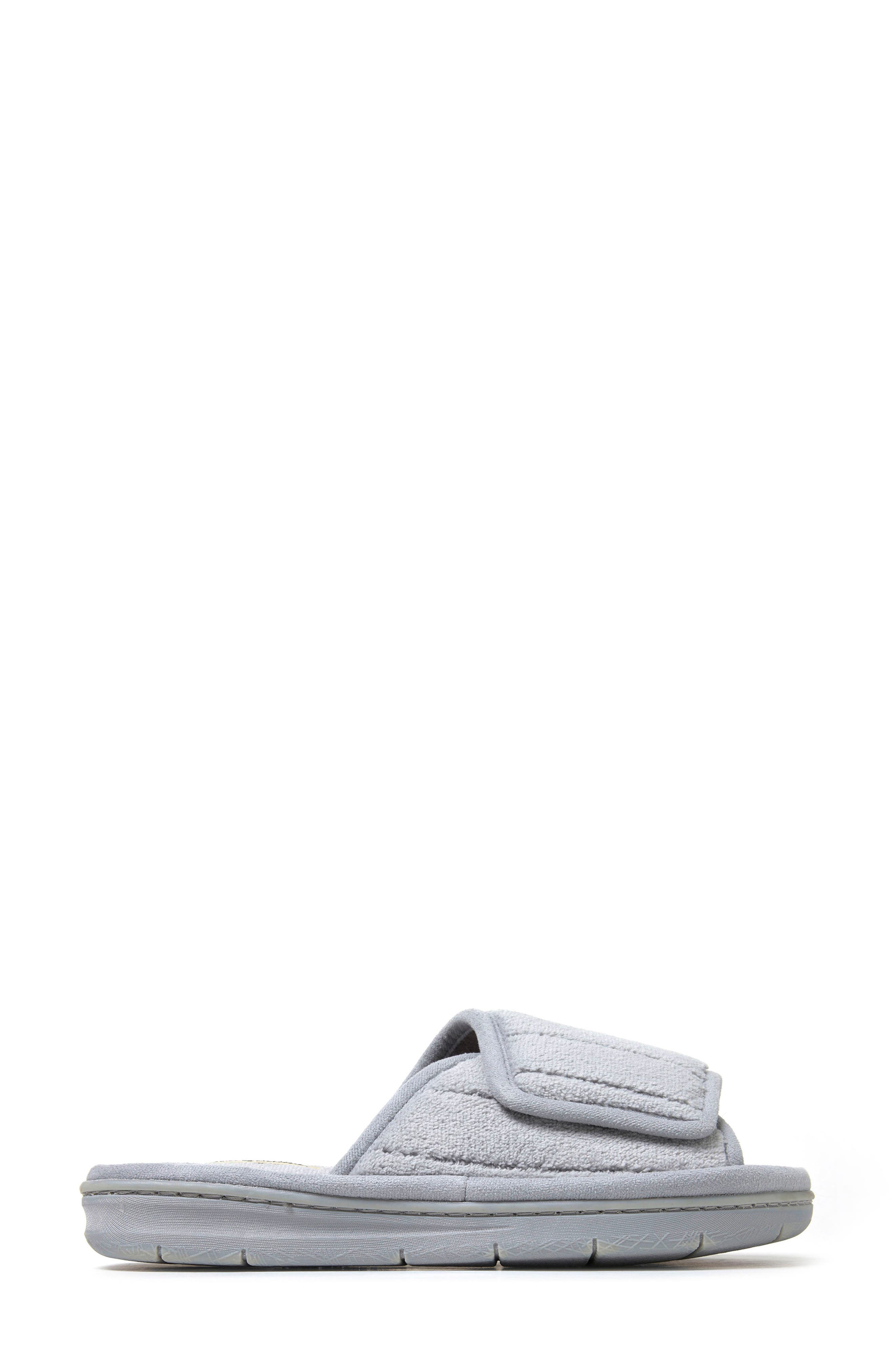 Mickey Terry Adjustable Shower Slide Slipper, Alternate, color, SLEET