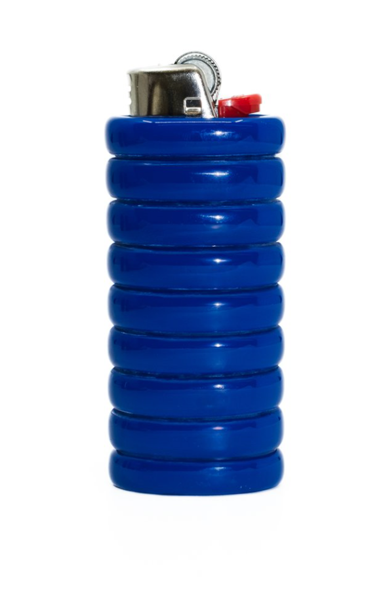 FRY POWERS Gio Resin Lighter Holder, Alternate, color, Chocolate Brown