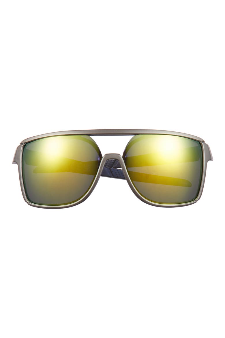 60mm Gradient Shield Sunglasses, Main, color, GREY