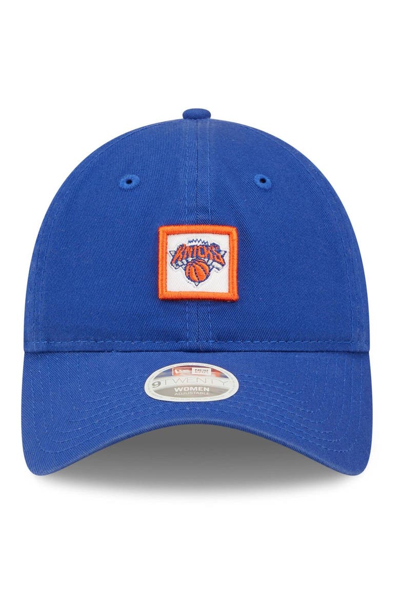 New Era Women's New Era Blue New York Knicks Mini Patch 9TWENTY Adjustable Hat, Alternate, color, 