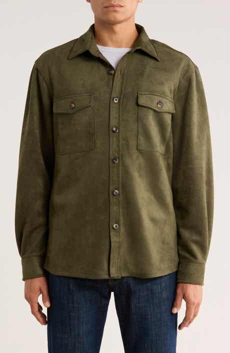 Vintage 1946 Faux Suede Shirt Jacket