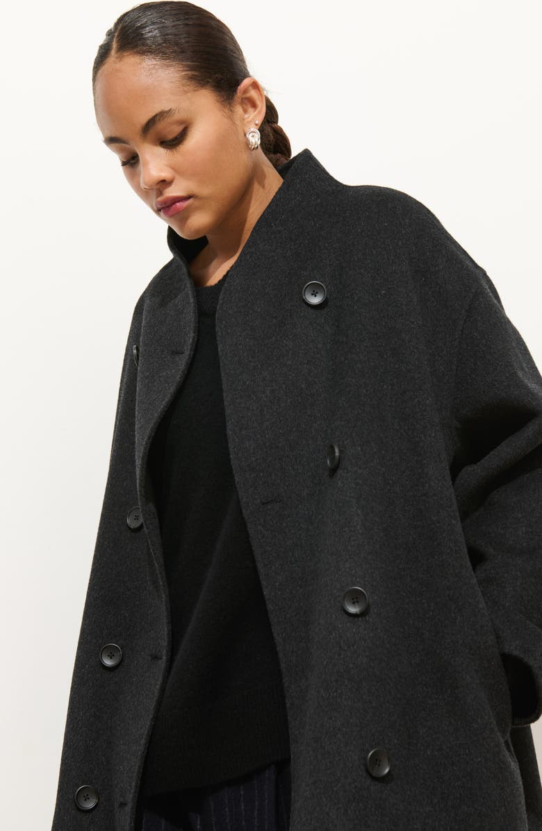 Alex Mill Sophia Wool Blend Coat, Alternate, color, Charcoal