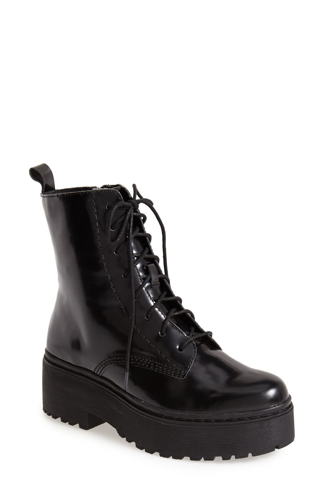 'Finnick' Boot, Main, color, BLACK