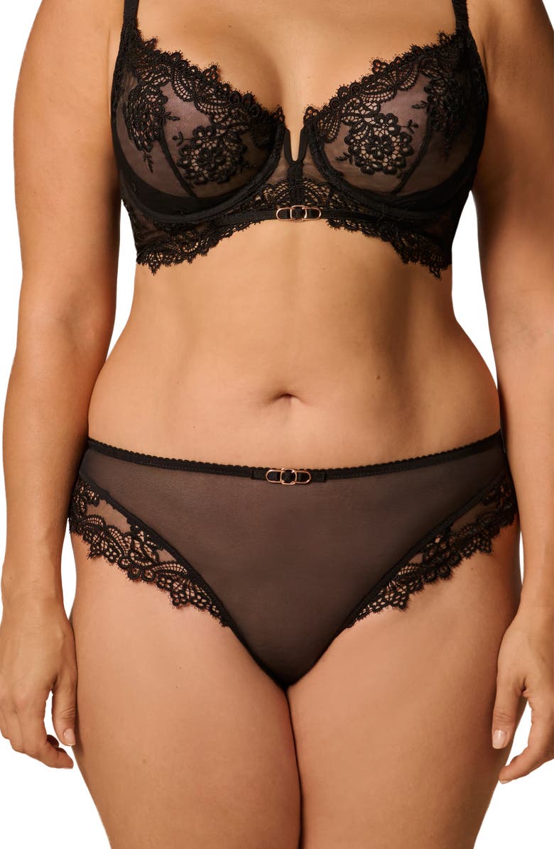 Simone Perele Idole Bikini Briefs, Alternate, color, Black