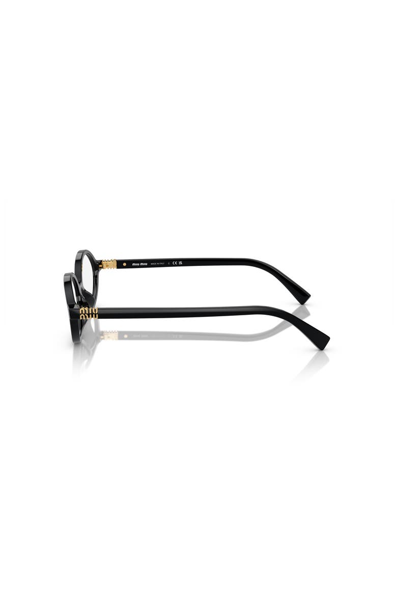 50mm Oval optical glasses, Alternate, color, Black