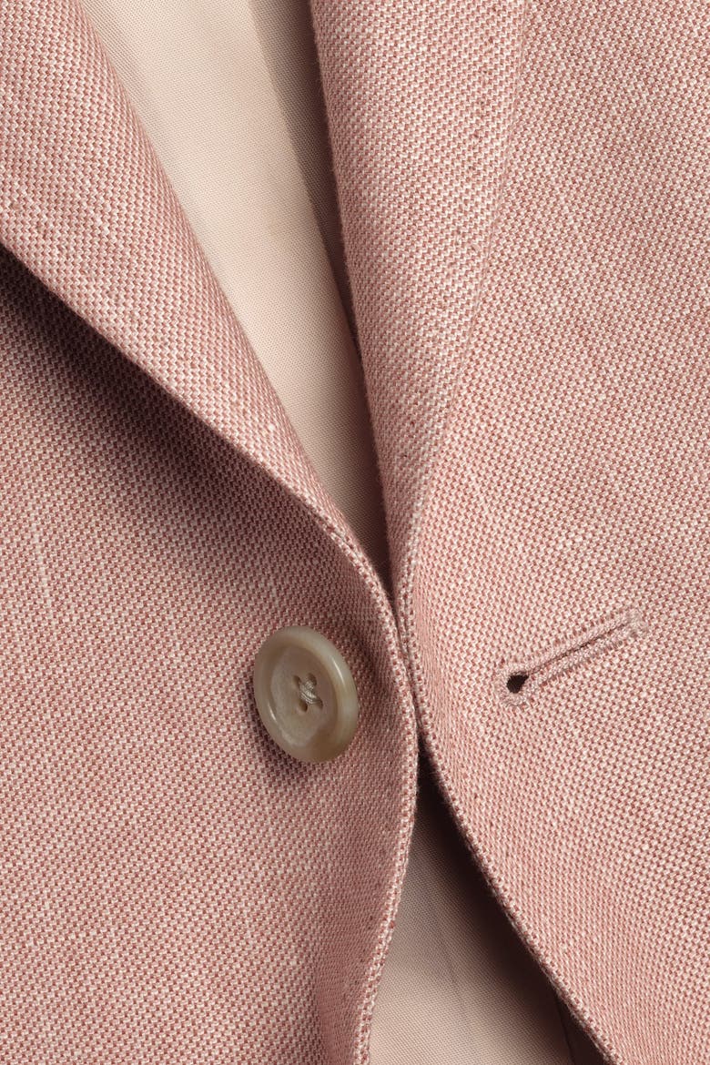Linen Cotton Jacket, Alternate, color, Coral Pink