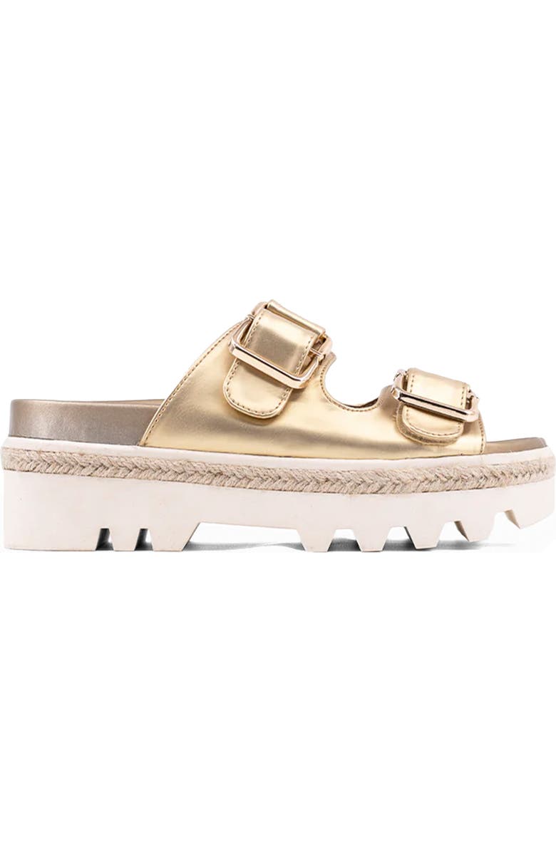 SHUSHOP Xyla Lug Sole Sandal, Alternate, color, Gold