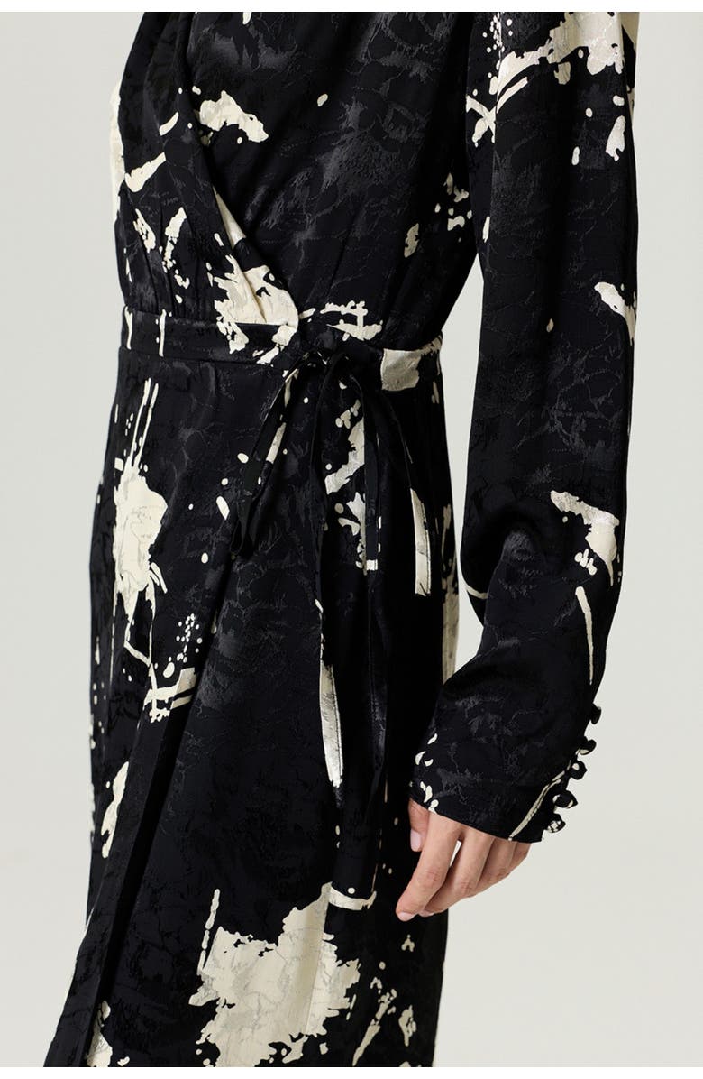 Nocturne Printed Wrap Maxi Dress, Alternate, color, Multi-Colored