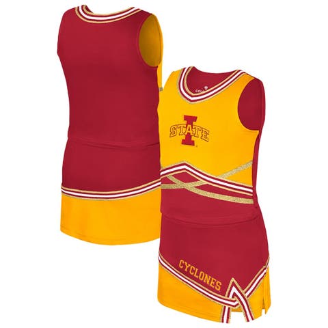 Girls Youth Colosseum Cardinal Iowa State Cyclones Lollipop Park Cheer Two-Piece Set