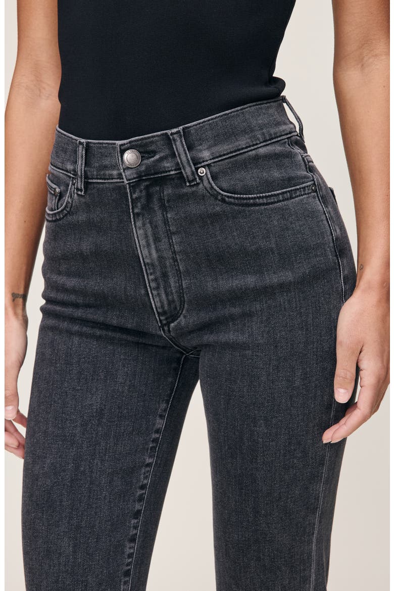 Halle Straight High Waist Instasculpt™ Jeans, Alternate, color, NIGHTSHADE