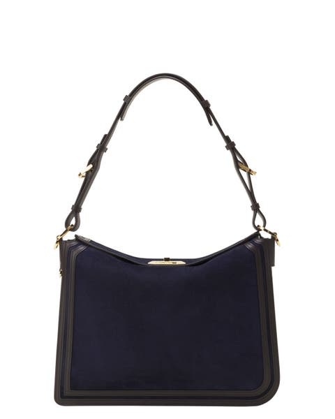 Compagnon Asymmetrical Bag In Suede
