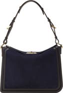 Lanvin Compagnon Asymmetrical Bag In Suede