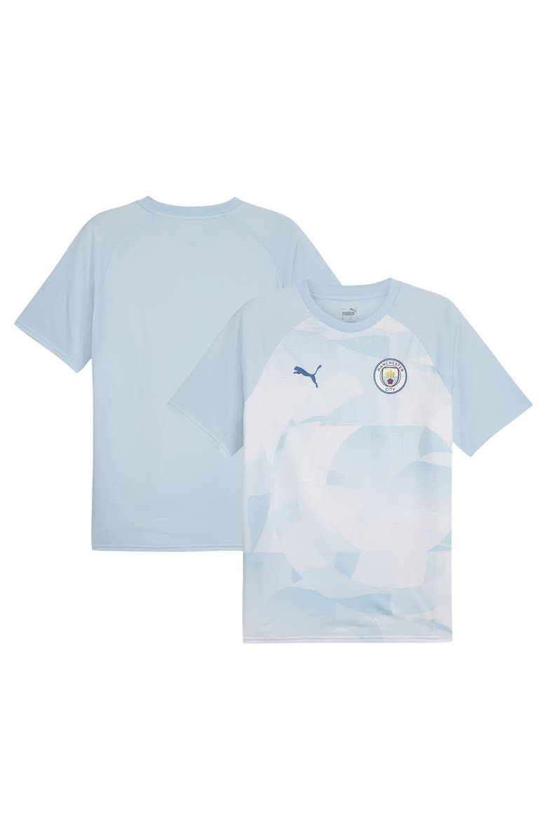 PUMA Men's Puma Silver Manchester City 2023/24 Pre-Match Jersey, Main, color, Silver