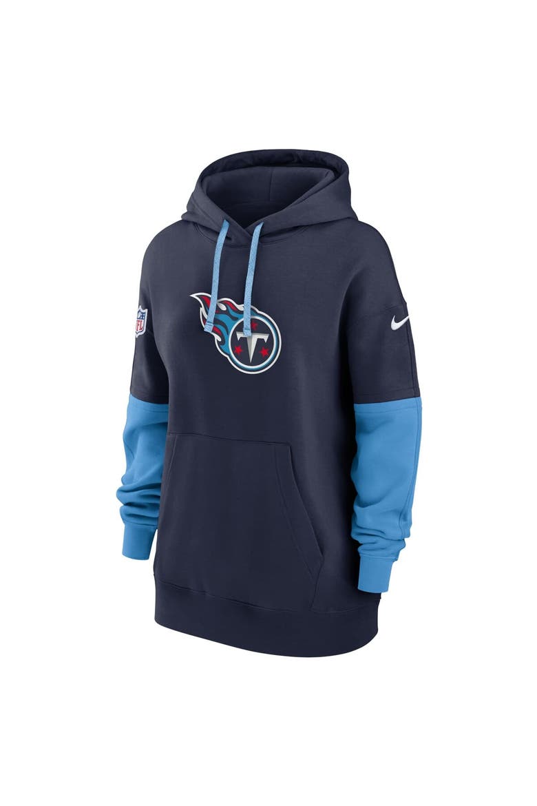 Women's Nike Navy Tennessee Titans 2024 Sideline Essential Fleece Pullover Hoodie, Alternate, color, Navy