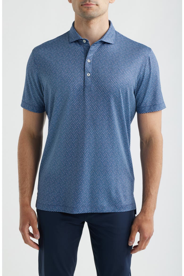 Pip Floral Performance Jersey Polo, Main, color, NAVY