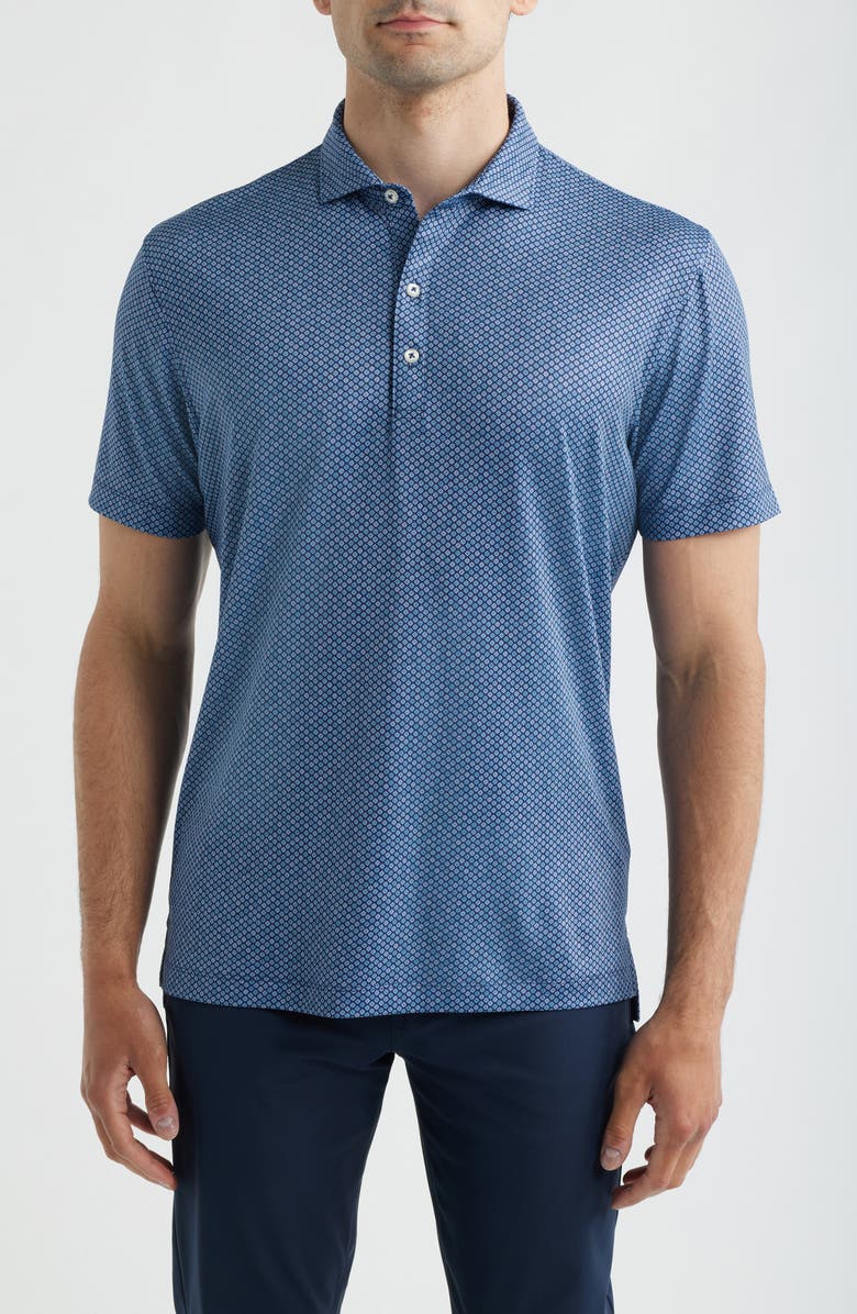 johnnie-O Pip Floral Performance Jersey Polo, Main, color, 