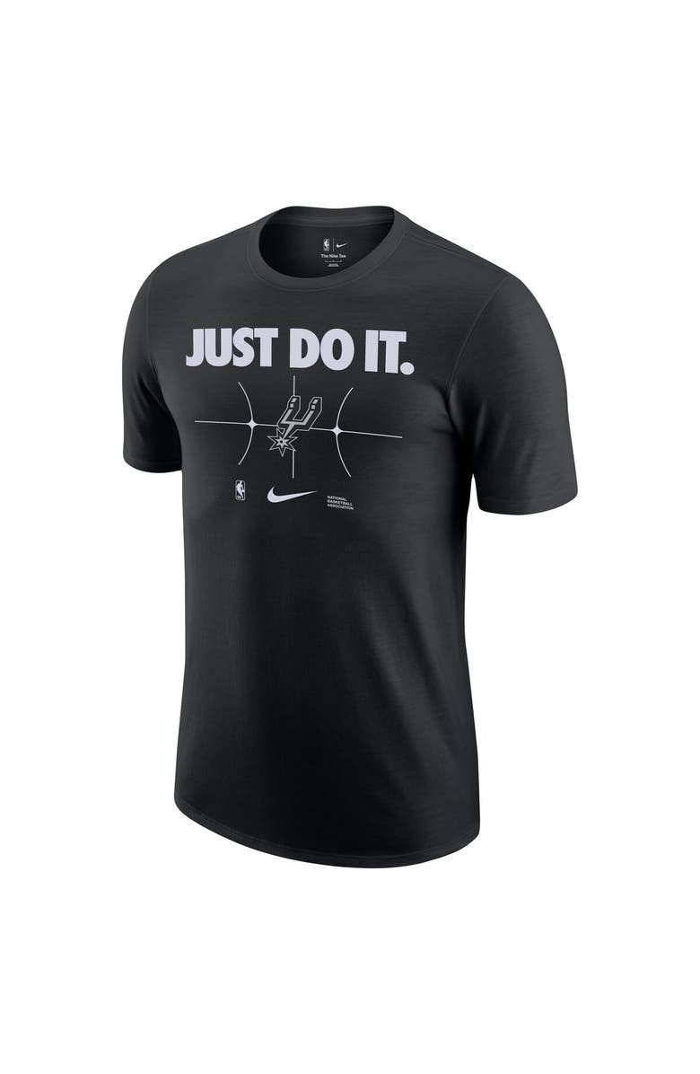 Nike Men's Nike Black San Antonio Spurs Just Do It T-Shirt, Alternate, color, Black
